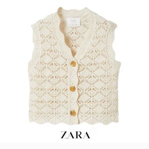 ZARA KIDS LIMITED EDITION OPEN KNIT VEST